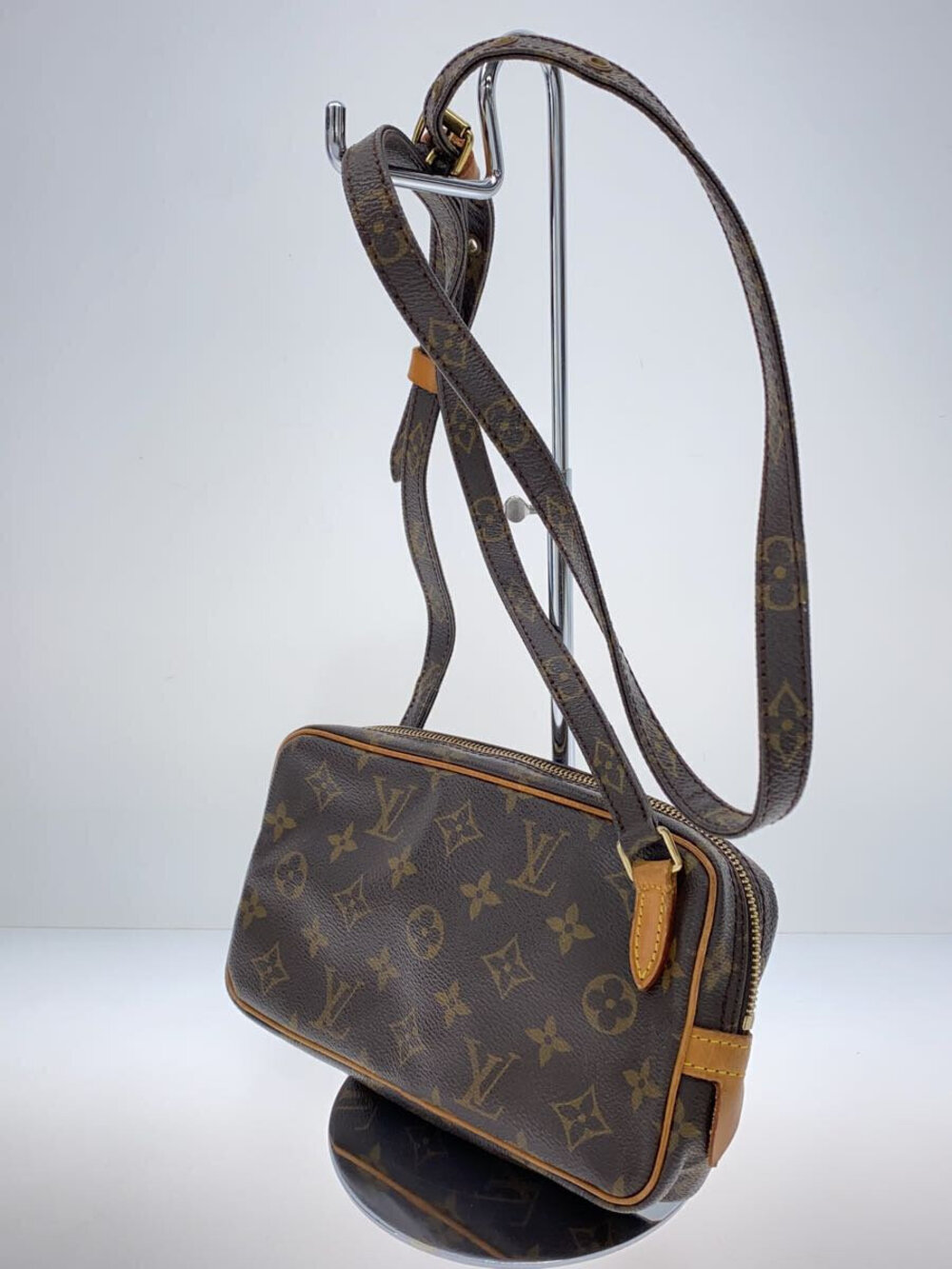 Louis Vuitton Monogram Pochette Canvas Marly Bandouliere Brown